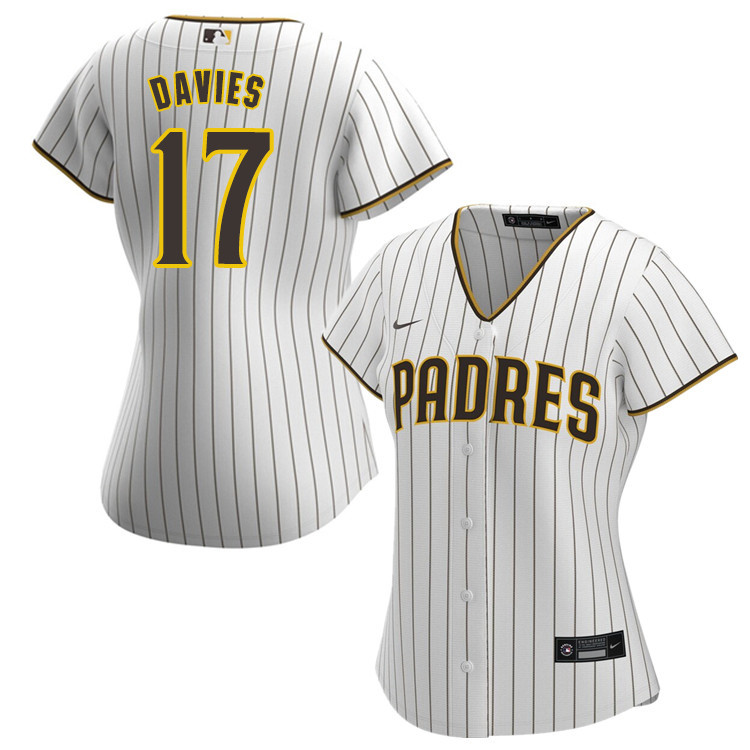 Nike Women #17 Zach Davies San Diego Padres Baseball Jersey Sale-White